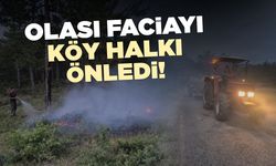 Olası faciayı köylüler önledi!