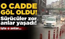 Sinop’ta bazı noktalar göle döndü, araçlar su içinde ilerledi!