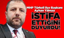 MHP Türkeli İlçe Başkanı istifa etti