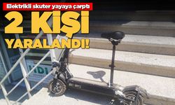 Elektrikli skuter yayaya çarptı, 2 kişi yaralandı