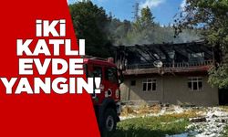 Yanan ev kullanılamaz hale geldi