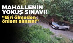 Sinop'ta kayganlaşan yokuş kazalara davetiye çıkarıyor!