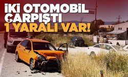 İki otomobilin çarpıştığı kazada 1 kişi yara aldı