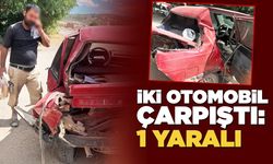 İki otomobil çarpıştı: 1 yaralı var