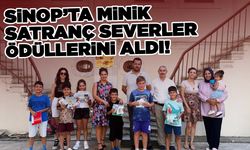 Sinop'ta minik satranç severler ödüllerini aldı