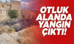 Tarihi kalede korkutan yangın!