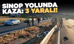 Otomobille elektrikli bisiklet çarpıştı: 3 yaralı