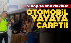 Otomobilin çarptığı kadın hastaneye kaldırıldı