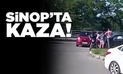 Sinop il merkezinde kaza meydana geldi