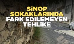 Sinop sokaklarındaki yığma taş duvar tehlikesi!