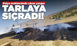 Balya makinesi arızası yangın çıkardı