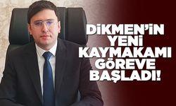 Dikmen Kaymakamı göreve başladı