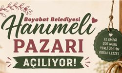 Boyabat'ta Hanımeli Pazarı kapılarını açıyor