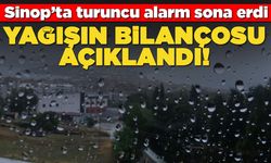 Sinop'ta turuncu alarm sona erdi!