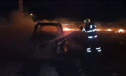 Batman'da boş arazi yandı