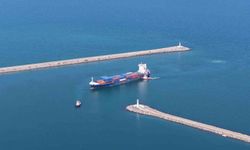 Dronla vurulan Türk gemisi Samsun limanında