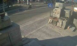 Feci motosiklet kazası kamerada