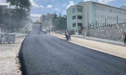 Kavak'ta 1,6 kilometrelik asfalt çalışması
