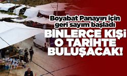 Boyabat Panayırı için geri sayım başladı!