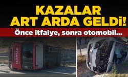Aynı noktada art arda iki kaza: Yaralılar var