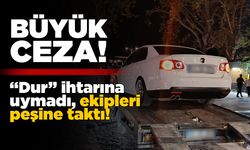 Sinop’ta polisten kaçan sürücüye büyük ceza!
