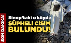 Sinop’ta bir köye şüpheli cisim düştü