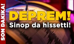 4.3 büyüklüğündeki depremi Sinop da hissetti
