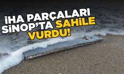 Sinop'ta İHA parçaları sahile vurdu