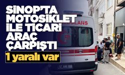 Sinop’ta trafik kazası! Motosiklet sürücüsü yaralandı