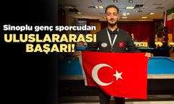 Sinoplu genç sporcu bilardoda Avrupa üçüncüsü oldu!