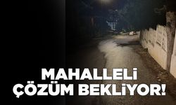 Patlayan kanalizasyon müdahale bekliyor