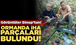 Ormanlık alanda İHA parçaları bulundu