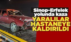 Sinop-Erfelek yolunda kaza: 2 yaralı var!