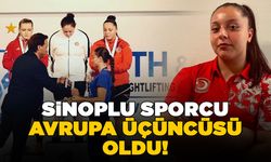 Sinoplu milli halterci Avrupa üçüncüsü oldu