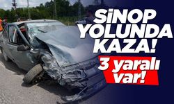 Otomobil ile kamyonet çarpıştı: 3 yaralı var!