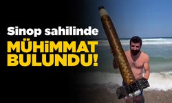 Sinop'ta plajda mühimmat bulundu!