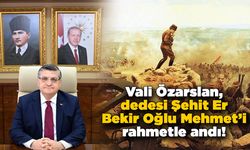 Sinop Valisi Özarslan’ın büyük dedesi Mehmet’in şehadeti
