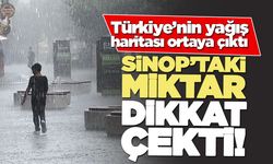 Türkiye’nin yağış haritasında Sinop dikkat çekti