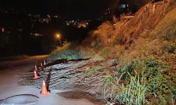 Sinop’ta yağışlar toprak kaymasına yol açtı