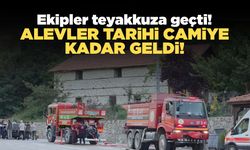 Sinop’ta orman yangını: Alevler tarihi caminin kapısına dayandı