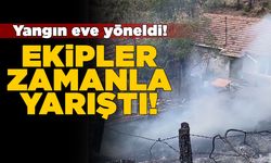 Alevlerin eve sıçramaması için ekipler teyekkuza geçti