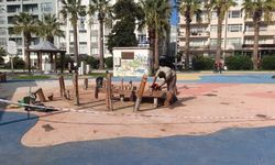 İskele Camii yanındaki çocuk parkı yenileniyor