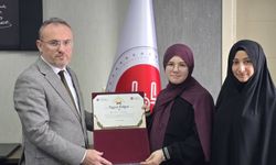 Bölge birincisi Hafız Ormanoğlu’na Müftü Bektaş’tan tebrik