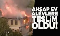 Eski ahşap evde yangın çıktı!
