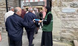 Yeşilay'dan cuma namazı sonrası farkındalık çalışması