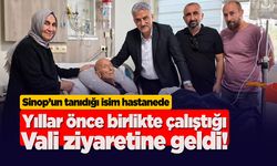 Sinop’ta yolları kesişen iki isim yıllar sonra hastanede buluştu
