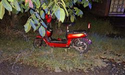 Devrilen elektrikli bisikletin sürücüsü yaralandı