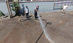 Karabük'te okulların çevrelerinde temizlik çalışması