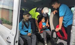 Merzifon'da servis araçlarına jandarma denetimi