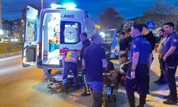 Motosiklet kontrolden çıkarak devrildi: 1 yaralı